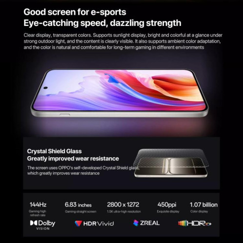 OnePlus Ace 5 Ultra, 12 Go + 512 Go, 6,83 pouces, ColorOS 15.0, MediaTek Dimensity 9400+ Octa Core, NFC, réseau : 5G (couleur titane) SO65TC1911-020